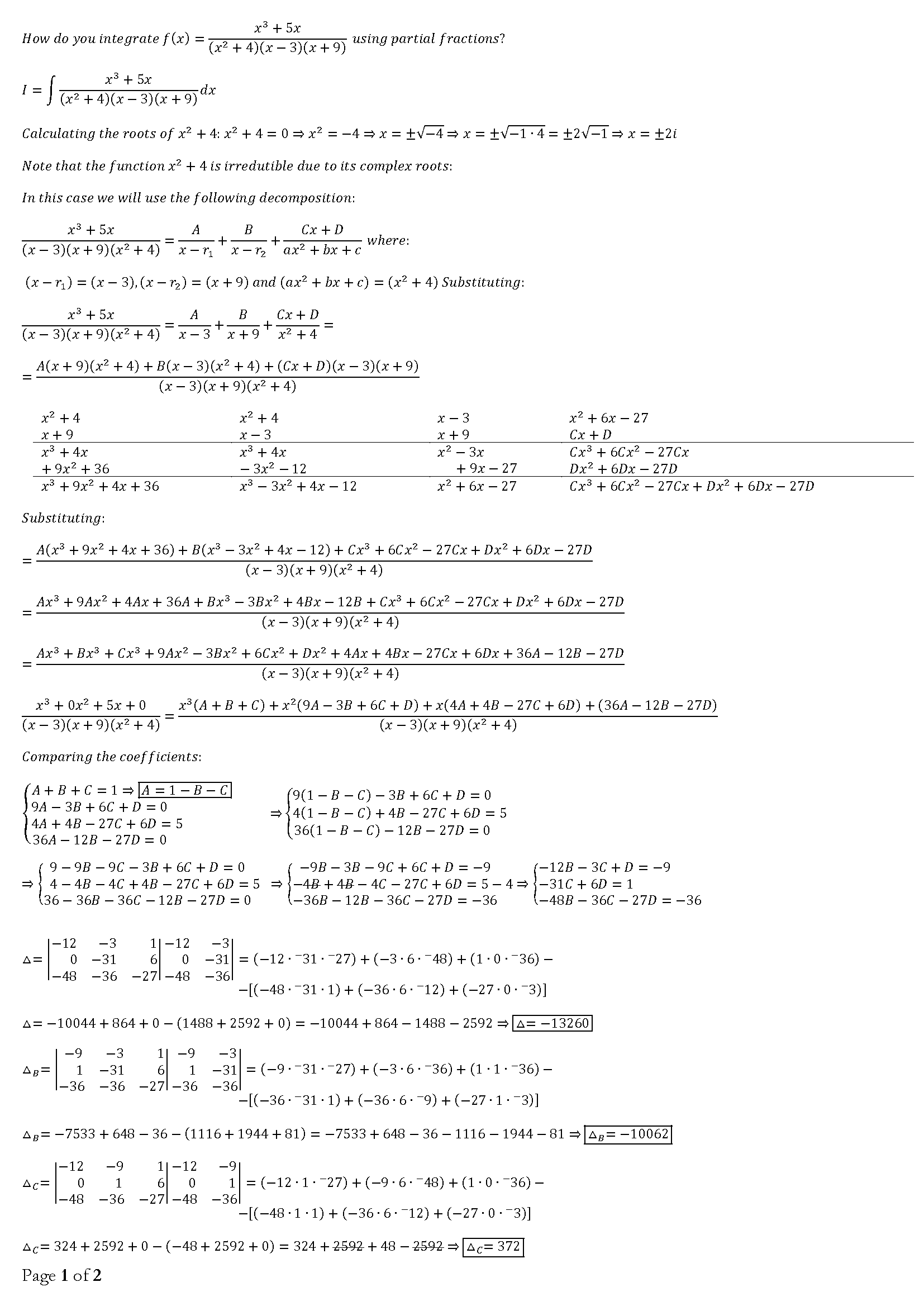 how-do-you-integrate-f-x-x-3-5x-x-2-4-x-3-x-9-using-partial